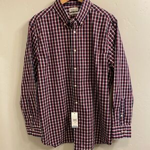 Lucky Brand NWT Men's check Shirt - Red and Blue - size large slim fit